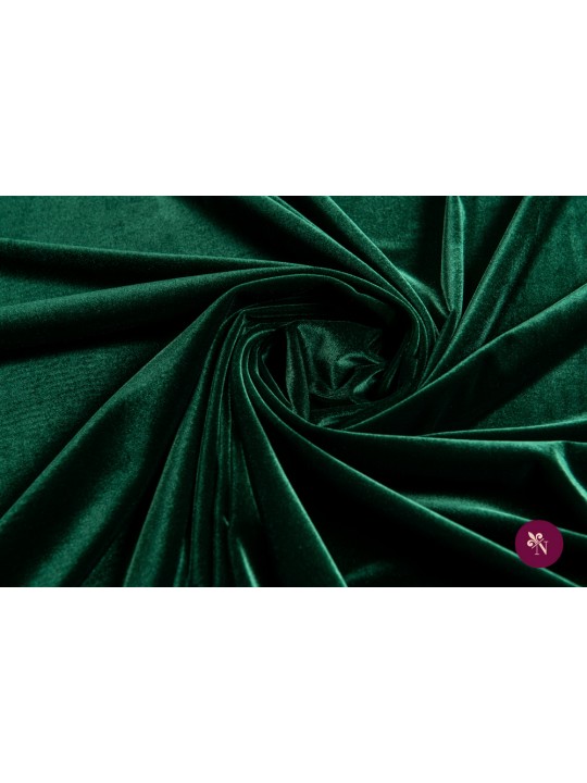 Catifea verde smarald elastică