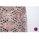 Catifea brodată roz prăfuit design geometric