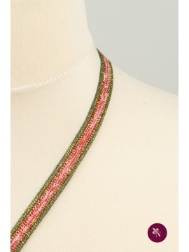 Bandă textilă multicoloră cu lurex
