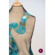 Broderie cu paiete turquoise
