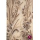 Dantelă maro-bej cu flori accesorizată manual