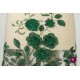 Dantelă verde smarald cu flori aplicate și lurex