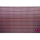 Dantelă elastică neagră-roșie zigzag