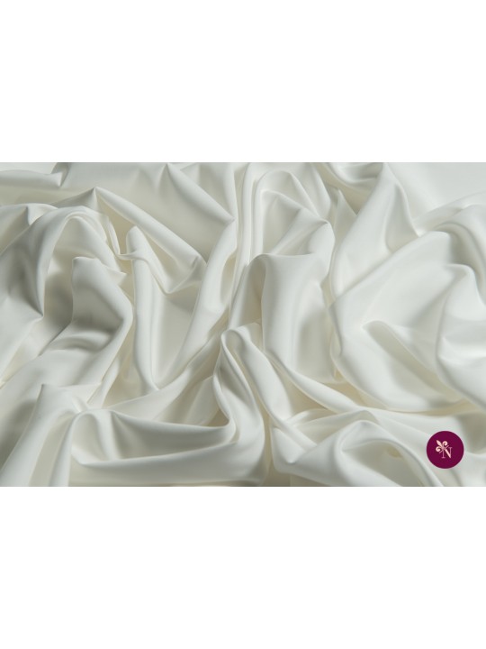 Satin elastic ivoire