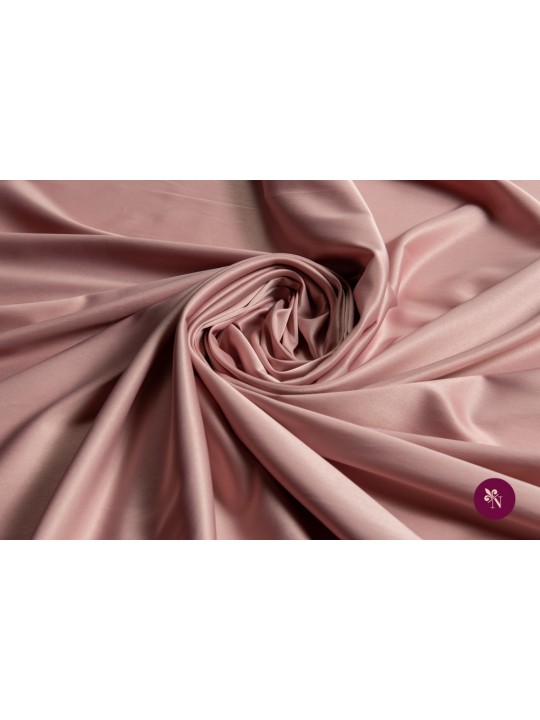 Satin elastic roz prăfuit