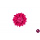Floare roz fucsia cu mărgele din voal și tulle