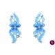 Aplicație termoadezivă cu flori albastre