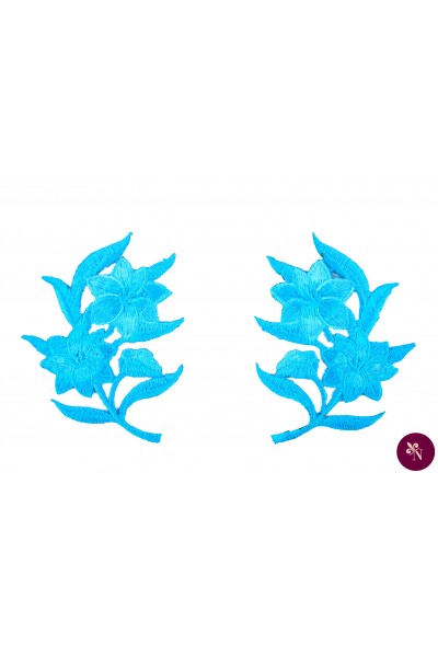 Flori albastre termoadezive