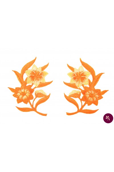 Flori orange-galbene termoadezive