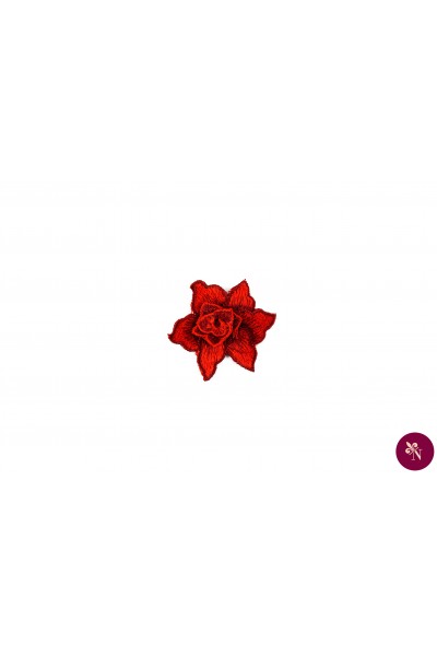 Floare roșie 3D aplicabilă
