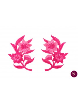 Flori roz fucsia termoadezive