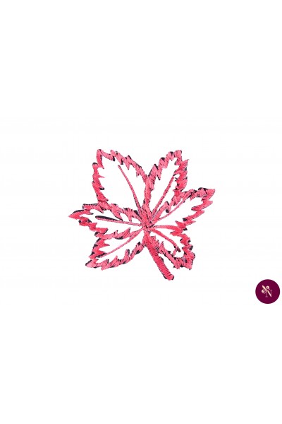 Frunză roz termoadezivă