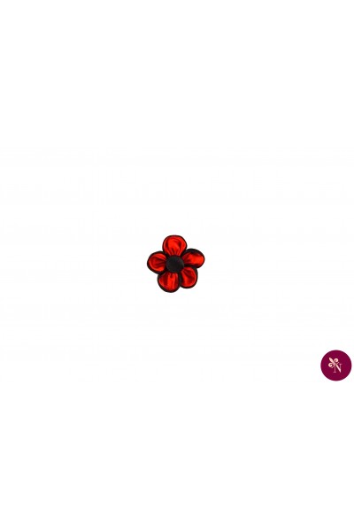 Floare roșie-neagră aplicabilă din tafta