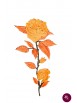 Trandafir galben-orange brodat termoadeziv