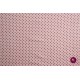 Stofă flanel roz pal cu buline și puncte